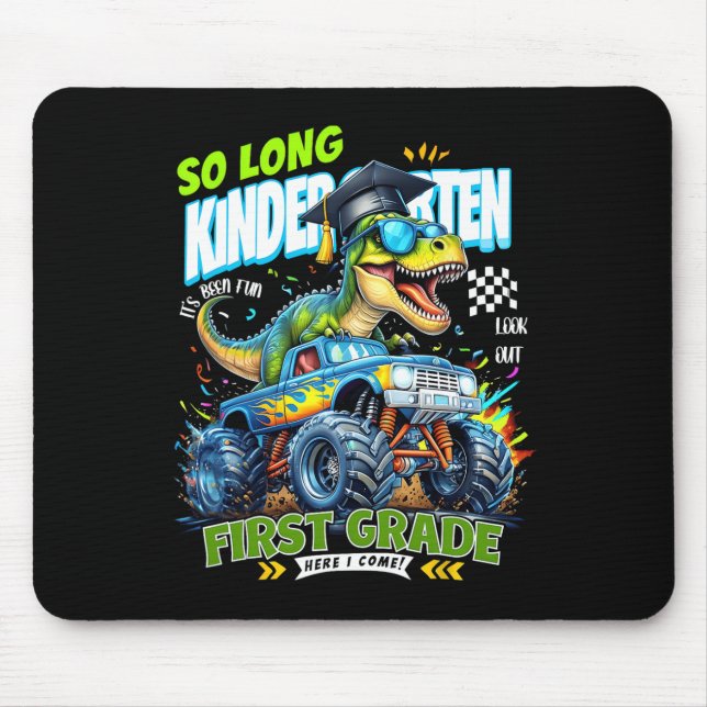 Alfombrilla De Ratón So Long Kindergarten Graduate Dinosaur 1st Grade H (Frente)