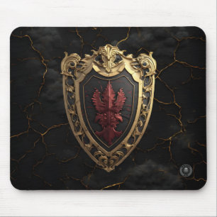 Alfombrilla De Ratón Soberana Roja Rubí Barroco Gaming 