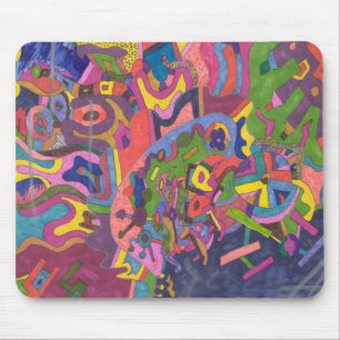 Alfombrilla De Ratón Sobre la tormenta, arte abstracto original