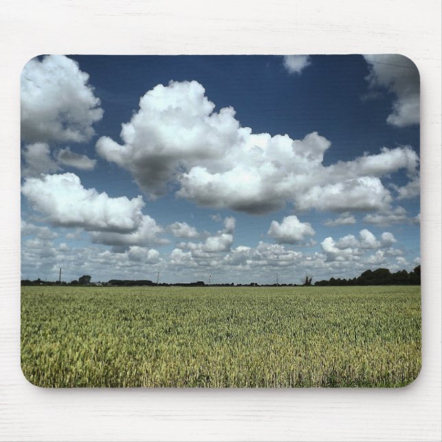 Alfombrilla De Ratón Sobre los campos vamos (Frente)