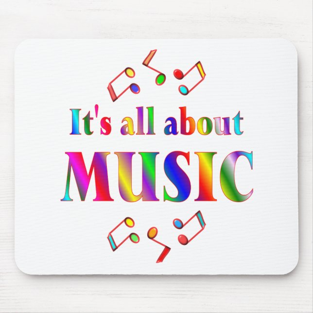 Alfombrilla De Ratón Sobre música (Frente)
