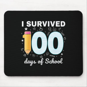 Alfombrilla De Ratón Sobreviví 100 Días De Escuela Estudiantes Maestros