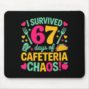 Alfombrilla De Ratón Sobreviví 67 Días De Caos En La Cafetería Comida L