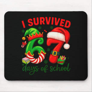 Alfombrilla De Ratón Sobreviví 67 Días De Colegio Caramelo De Navidad