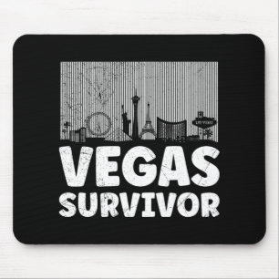 Alfombrilla De Ratón Sobreviví mi viaje a Las Vegas 