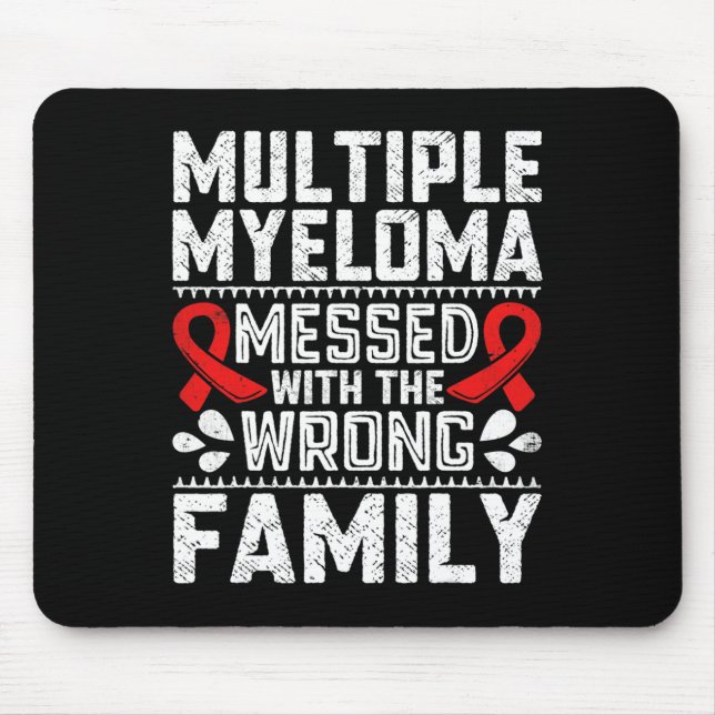 Alfombrilla De Ratón Sobreviviente de cáncer de sangre Mieloma Plasmáti (Frente)
