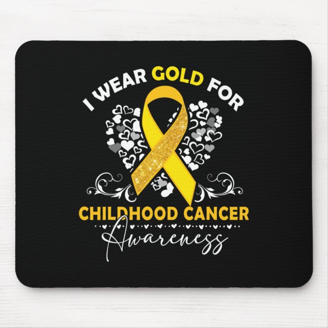 Alfombrilla De Ratón Sobreviviente de cáncer infantil llevo Gi de Conci (Frente)