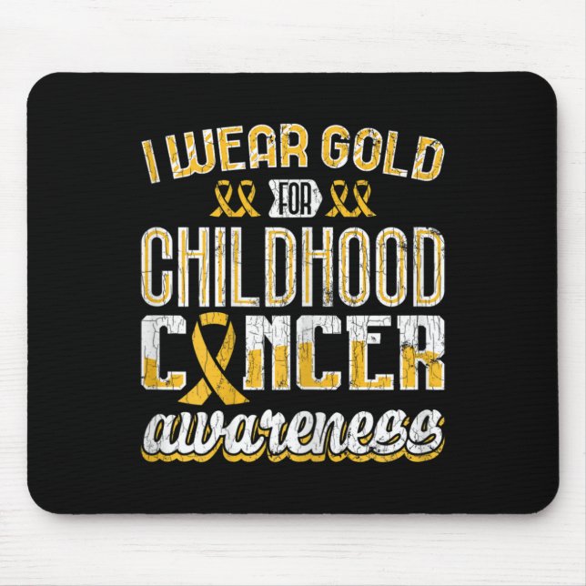 Alfombrilla De Ratón Sobreviviente de cáncer infantil llevo Gi de Conci (Frente)