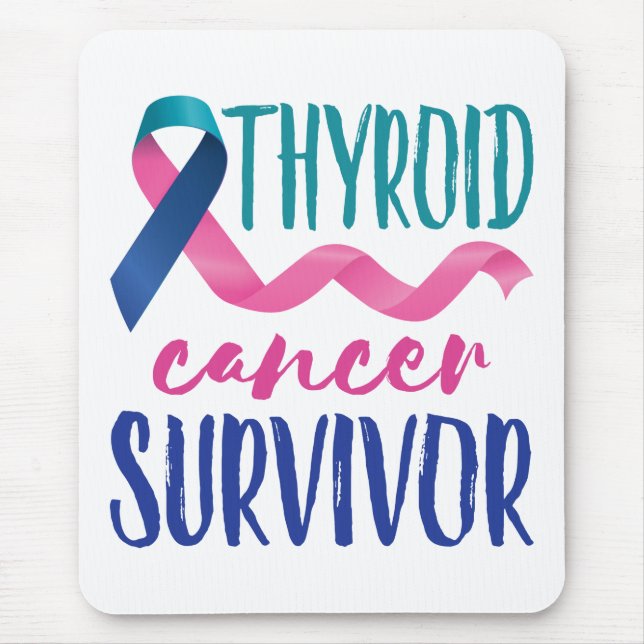 Alfombrilla De Ratón Sobreviviente de cáncer tiroideo (Frente)