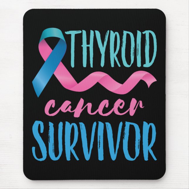 Alfombrilla De Ratón Sobreviviente de cáncer tiroideo (Frente)