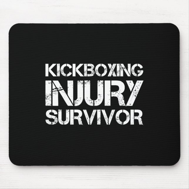 Alfombrilla De Ratón Sobreviviente de lesión de kickboxing (Frente)