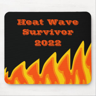 Alfombrilla De Ratón Sobreviviente de ola de calor 2022 Almohadilla del