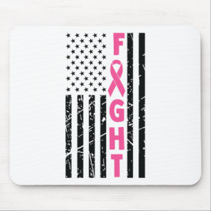 Alfombrilla De Ratón Sobreviviente de pecho Bandera Americana Awaren po