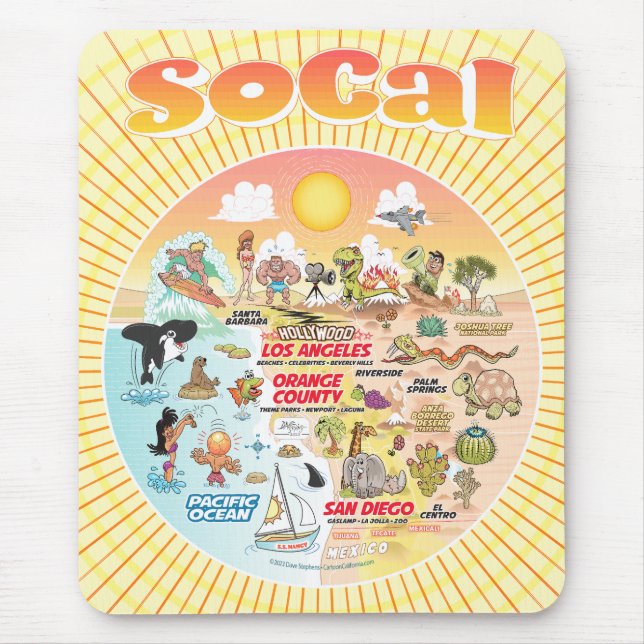 Alfombrilla De Ratón SoCal Sunshine (Frente)