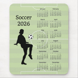 Alfombrilla De Ratón Soccer 2026 Calendar 