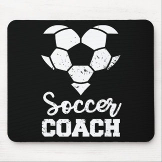 Alfombrilla De Ratón Soccer Coach Heart Funny Soccer Player 