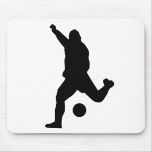 Alfombrilla De Ratón Soccer Kick Silhouette