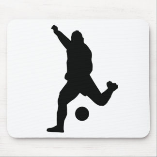 Alfombrilla De Ratón Soccer Kick Silhouette
