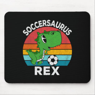 Alfombrilla De Ratón Soccersaurus Rex Dinosaurio de Fútbol para niños y