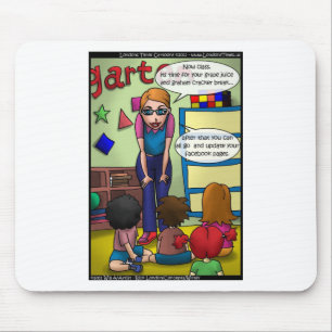 Alfombrilla De Ratón Social Media In Kindergarten Funny Gifts & Tees