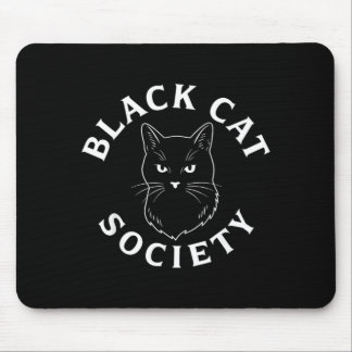 Alfombrilla De Ratón Sociedad de Gatos Negros Amante de Gatitos Lindos