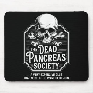 Alfombrilla De Ratón Sociedad de Páncreas Muerto Diabetes Graciosos de