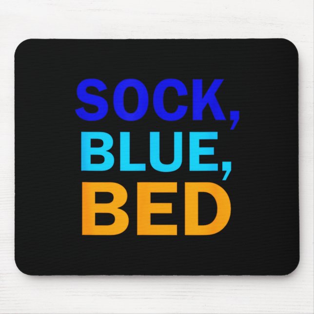 Alfombrilla De Ratón Sock Blue Bed _ Awesome Sock Blue Bed  (Frente)