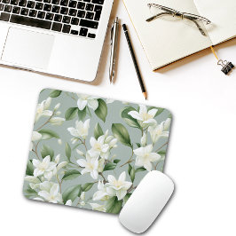 Alfombrilla De Ratón Soft Jasmine Floral Elegance 