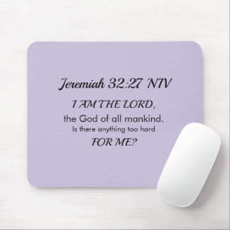 Alfombrilla De Ratón Soft Purple Inspirational Bible Verse Power of God