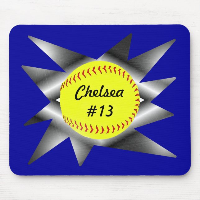 Alfombrilla De Ratón Softball Mousepad de Fastpitch (Frente)