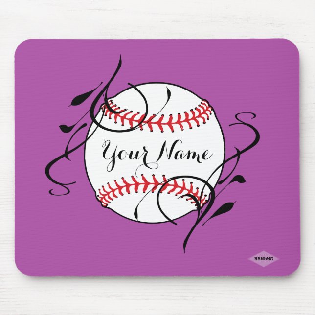 Alfombrilla De Ratón Softball Mousepad - HAMbyWG - Lavender (Frente)