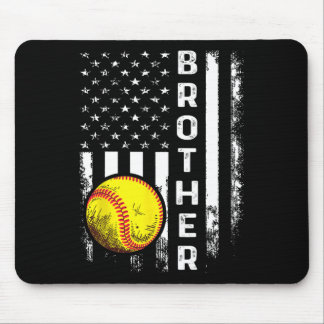 Alfombrilla De Ratón Softll Brother American Flag Vintage Christmas Xma