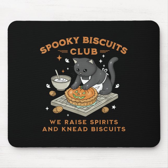 Alfombrilla De Ratón Soky Biscuits Club Black Cat Pumpkin Halloween Bak (Frente)