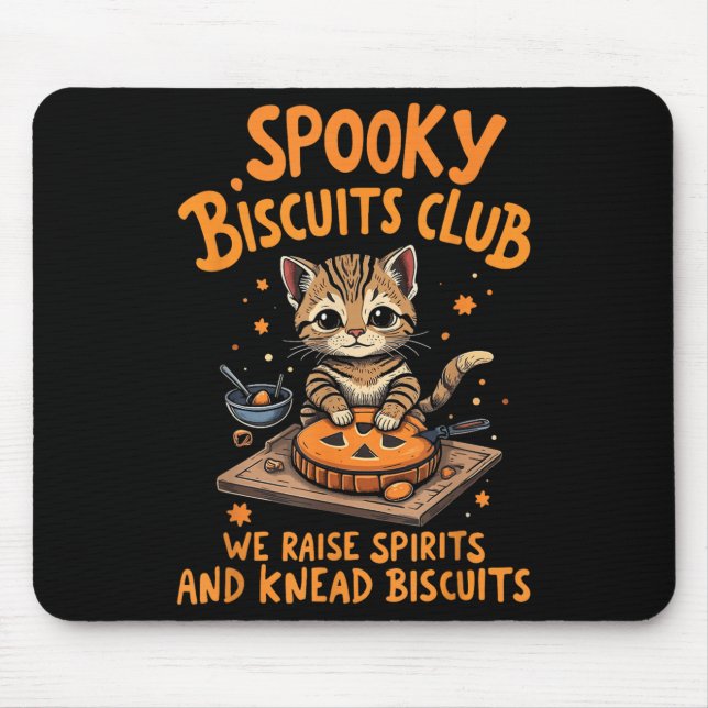 Alfombrilla De Ratón Soky Biscuits Club Cat Funny Halloween (Frente)