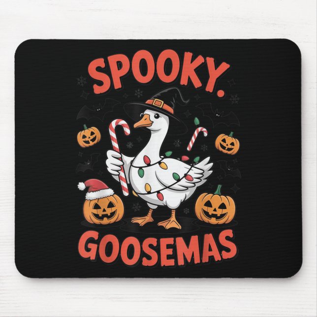Alfombrilla De Ratón Soky Goosemas Funny Goose Halloween Christmas Cost (Frente)