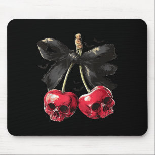Alfombrilla De Ratón Soky Summer Skull Cherry Halloween Coquette Bow Ha