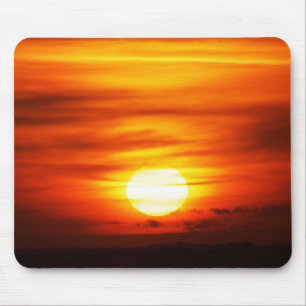 Alfombrilla De Ratón Sol brillante al atardecer, Jersey