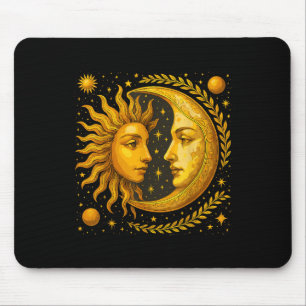 Alfombrilla De Ratón Sol Celestial Y Luna