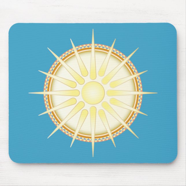 Alfombrilla De Ratón Sol de Vergina (Estrella de Vergina) (Frente)