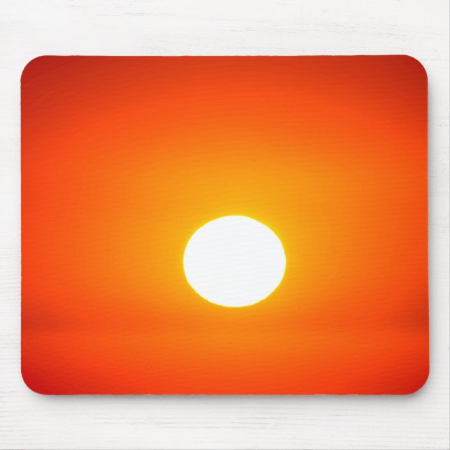 Alfombrilla De Ratón Sol naranja (Frente)