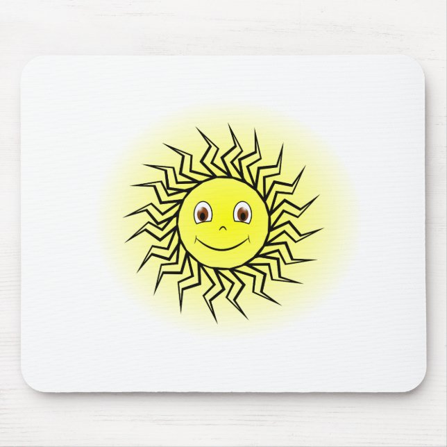 Alfombrilla De Ratón Sol sonriente (Frente)