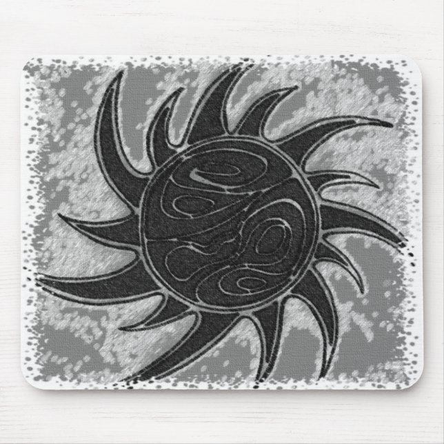 Alfombrilla De Ratón sol torcido Mousepad (Frente)