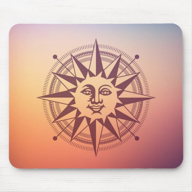 Alfombrilla De Ratón Sol y estrella (Frente)