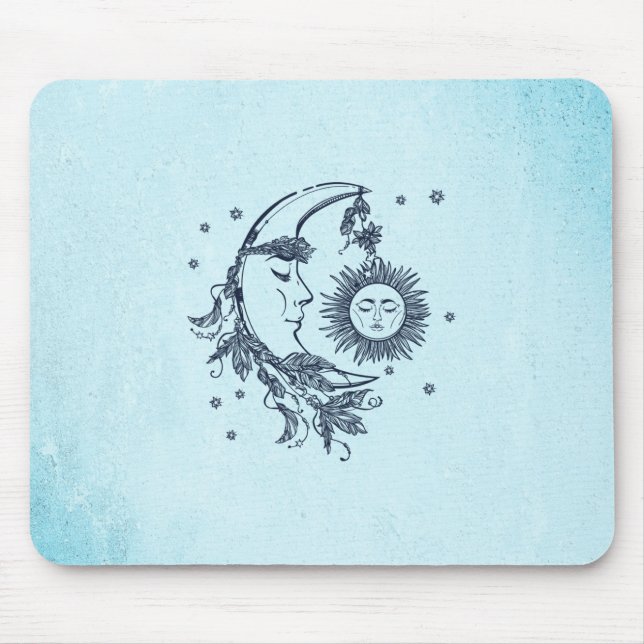 Alfombrilla De Ratón Sol y Luna (Frente)