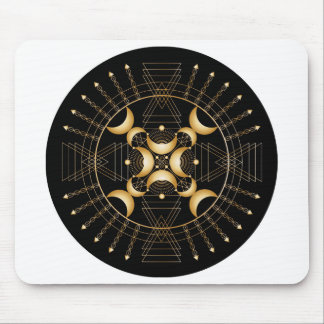 Alfombrilla De Ratón Solar Plexus Chakra Shadow Mandala Mouse Pad