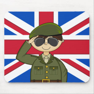 Alfombrilla De Ratón Soldado lindo Mousepad del ejército británico