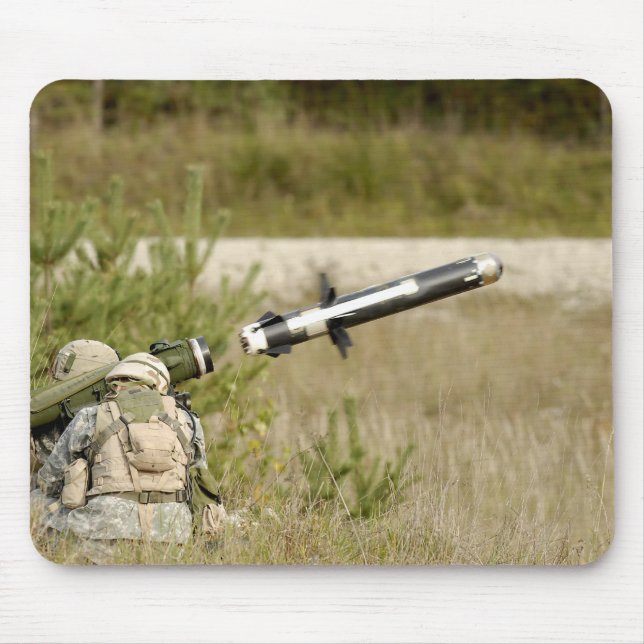 Alfombrilla De Ratón soldados disparando una MGF-148 Javelin (Frente)