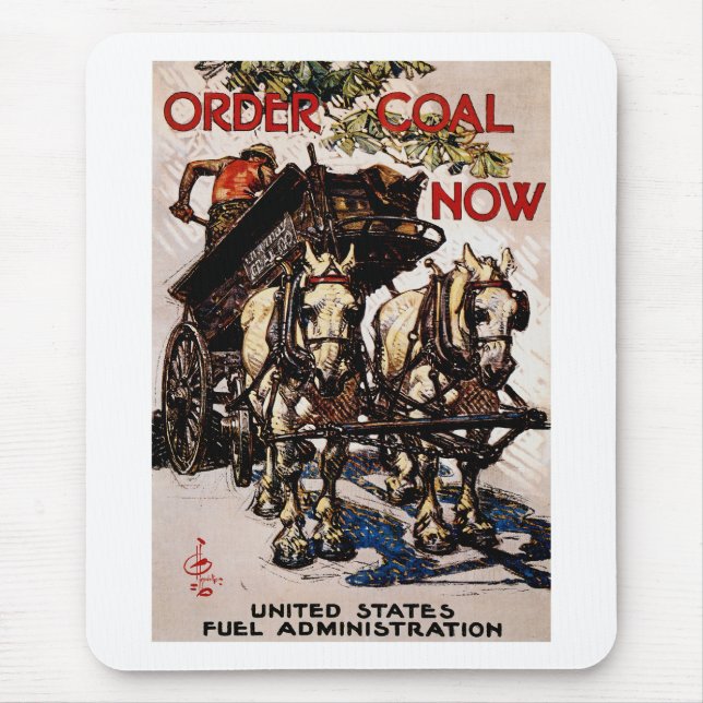 Alfombrilla De Ratón Solicitar Carbón ahora (Frente)