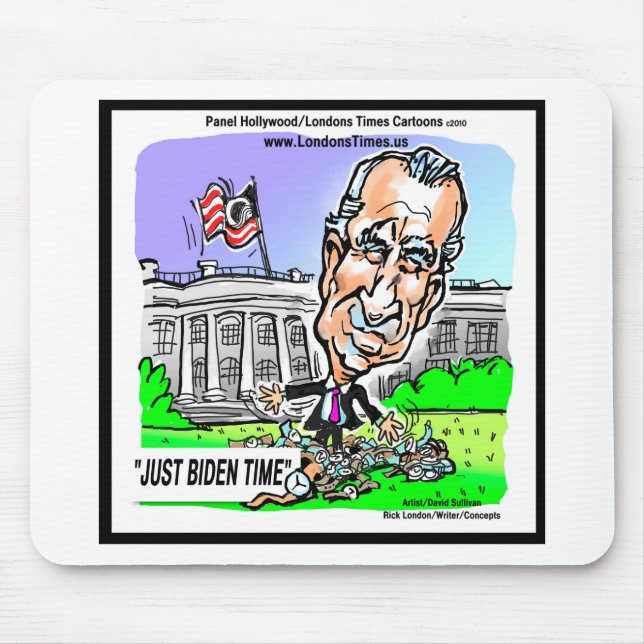 Alfombrilla De Ratón Sólo Biden Time Funny Tees políticos Mugs Regalos (Frente)