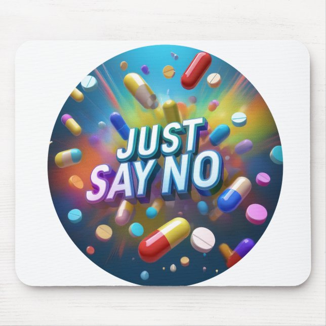 Alfombrilla De Ratón Solo di no a las drogas (Frente)
